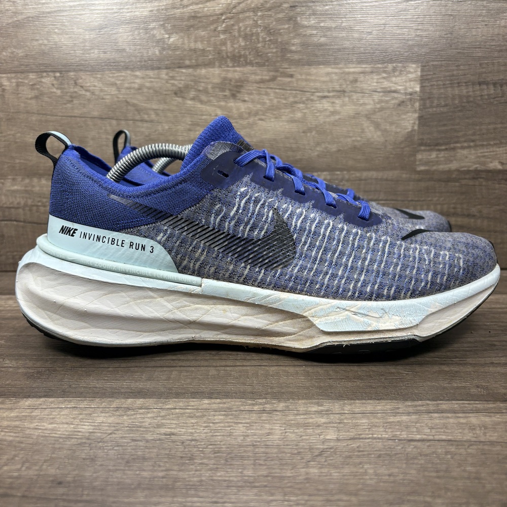 Nike Invincible Run 3 Blue Gray Mens US Size 12 EUR 46 DR2615-404 Running Shoes